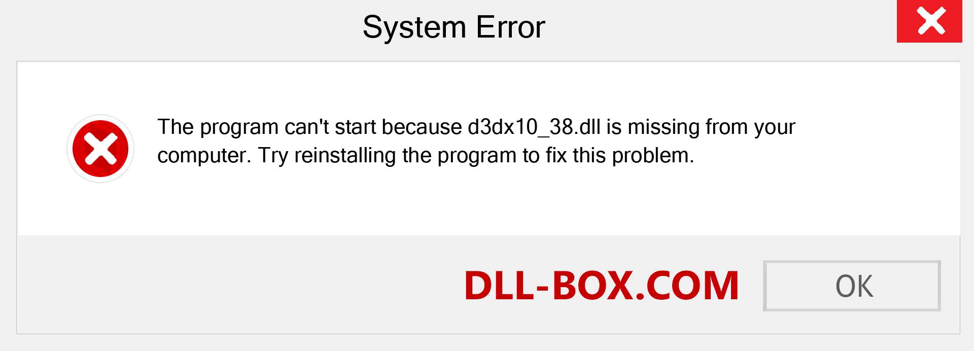  d3dx10_38.dll file is missing?. Download for Windows 7, 8, 10 - Fix  d3dx10_38 dll Missing Error on Windows, photos, images